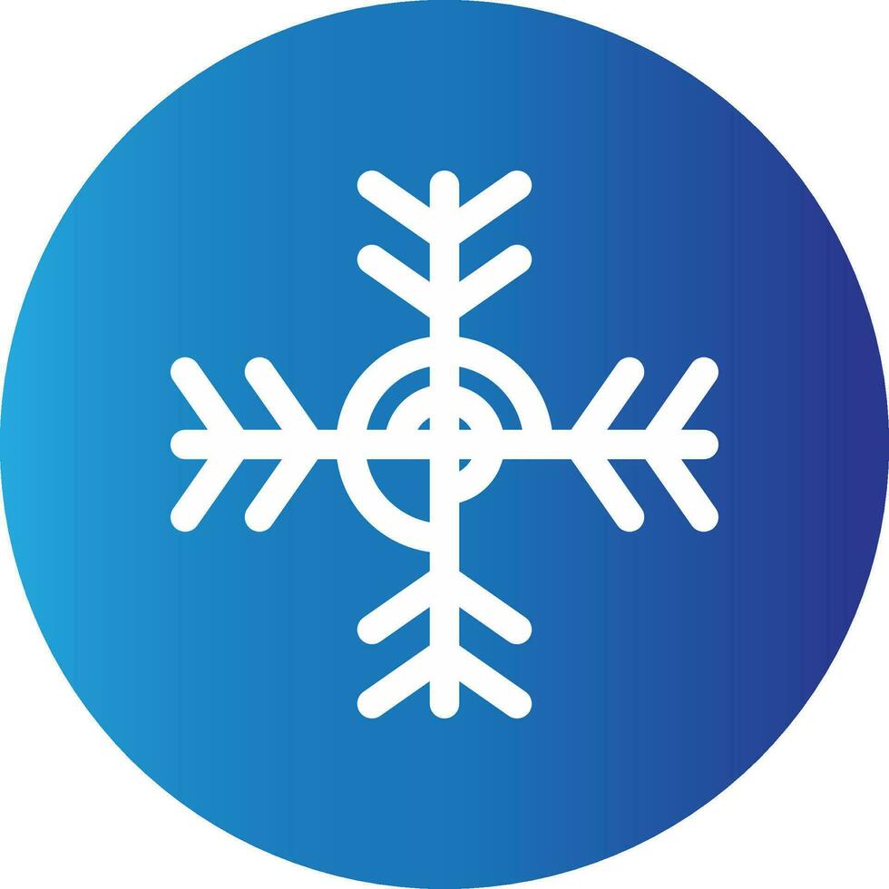 diseño de icono creativo de copo de nieve vector