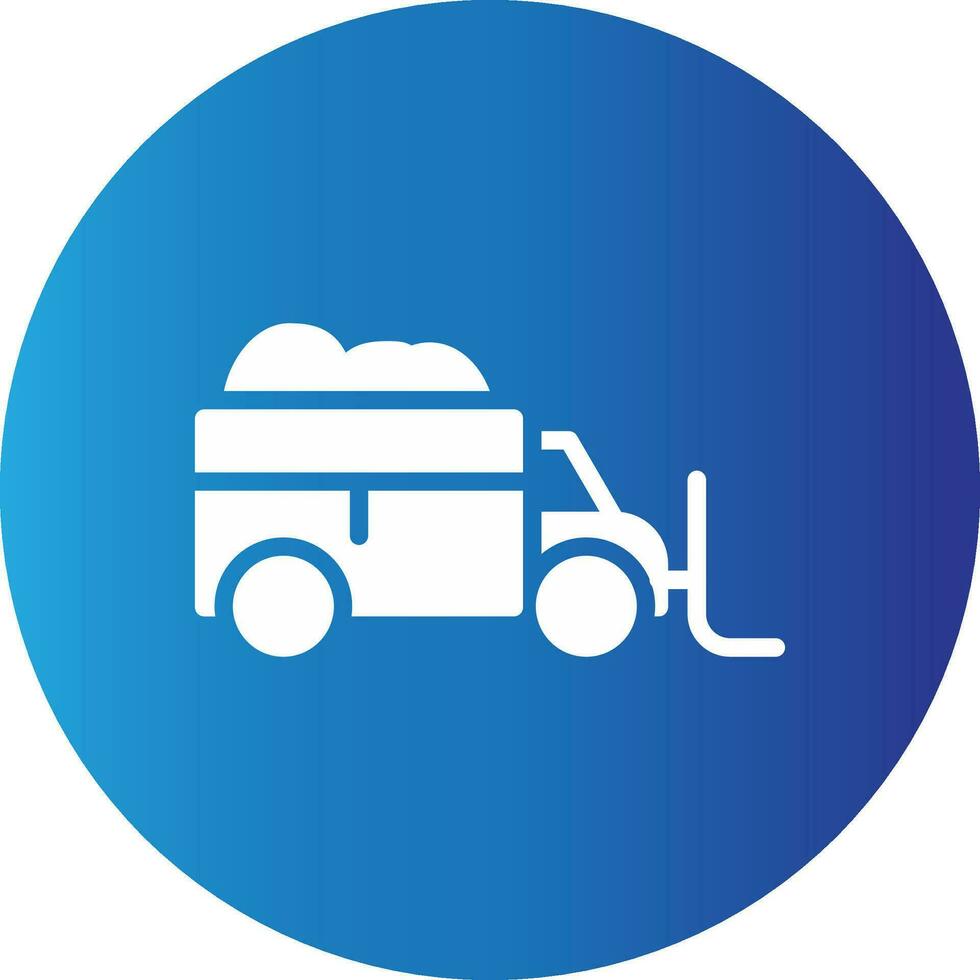Snowplow Creative Icon Design vector