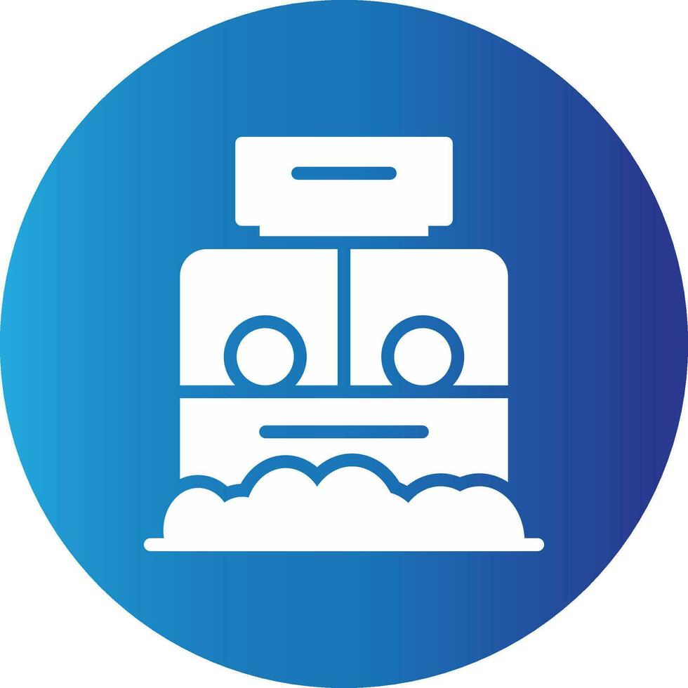 Ticket Box Creative Icon Design vector