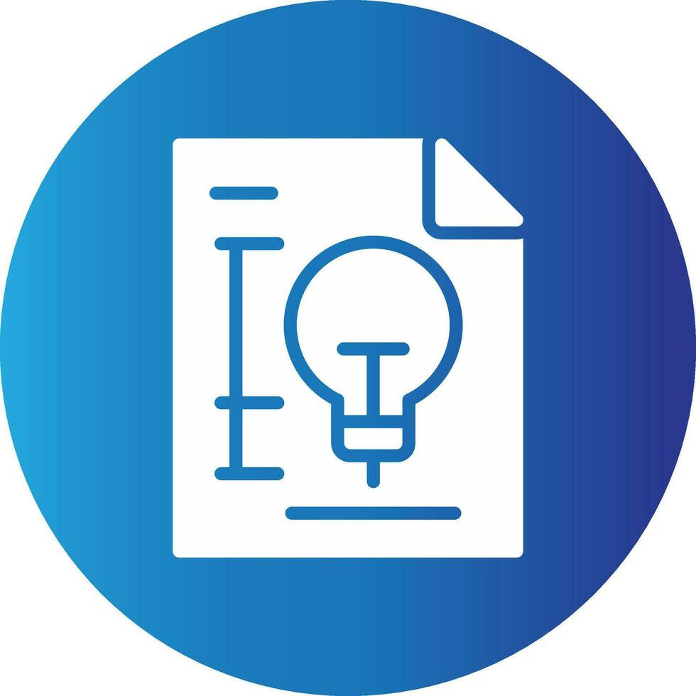 Patent Creative Icon Design vector
