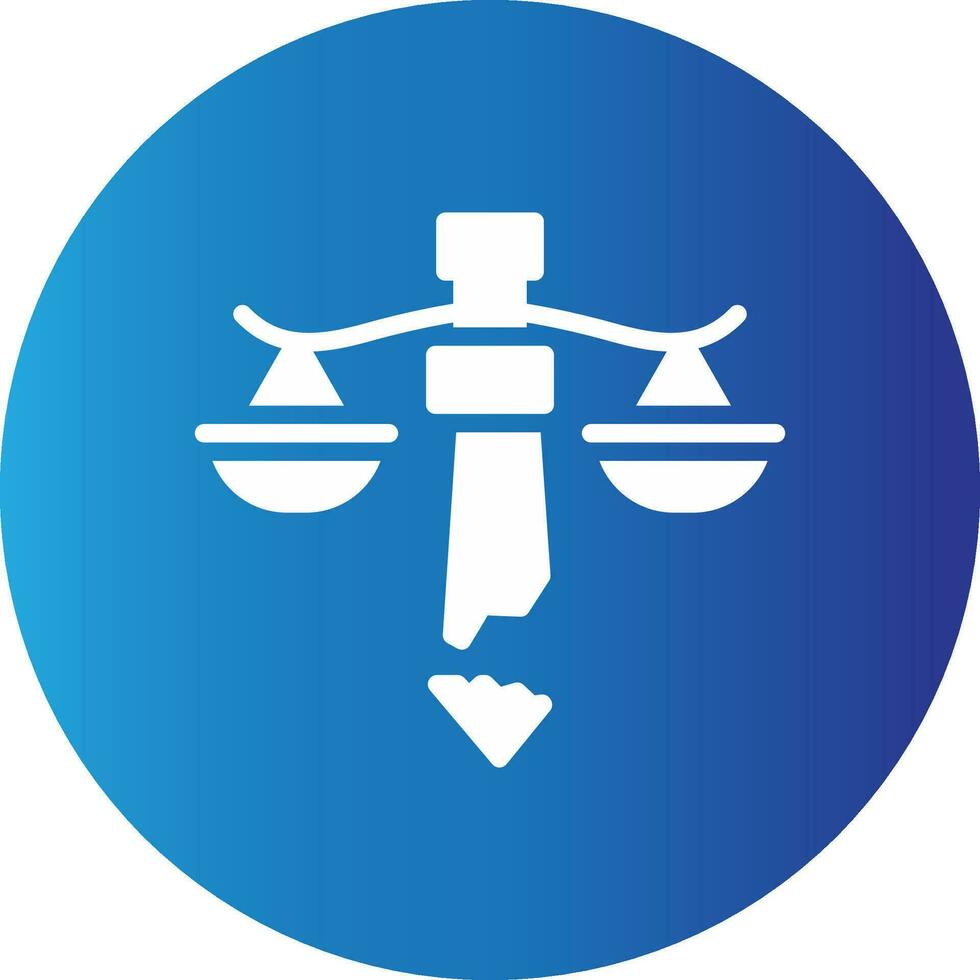 diseño de icono creativo de injusticia vector