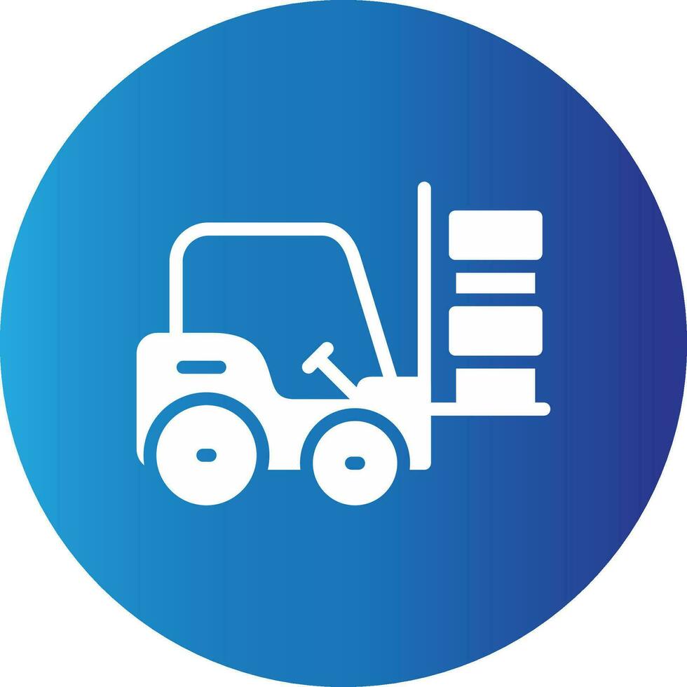 Forklift Creative Icon Design vector