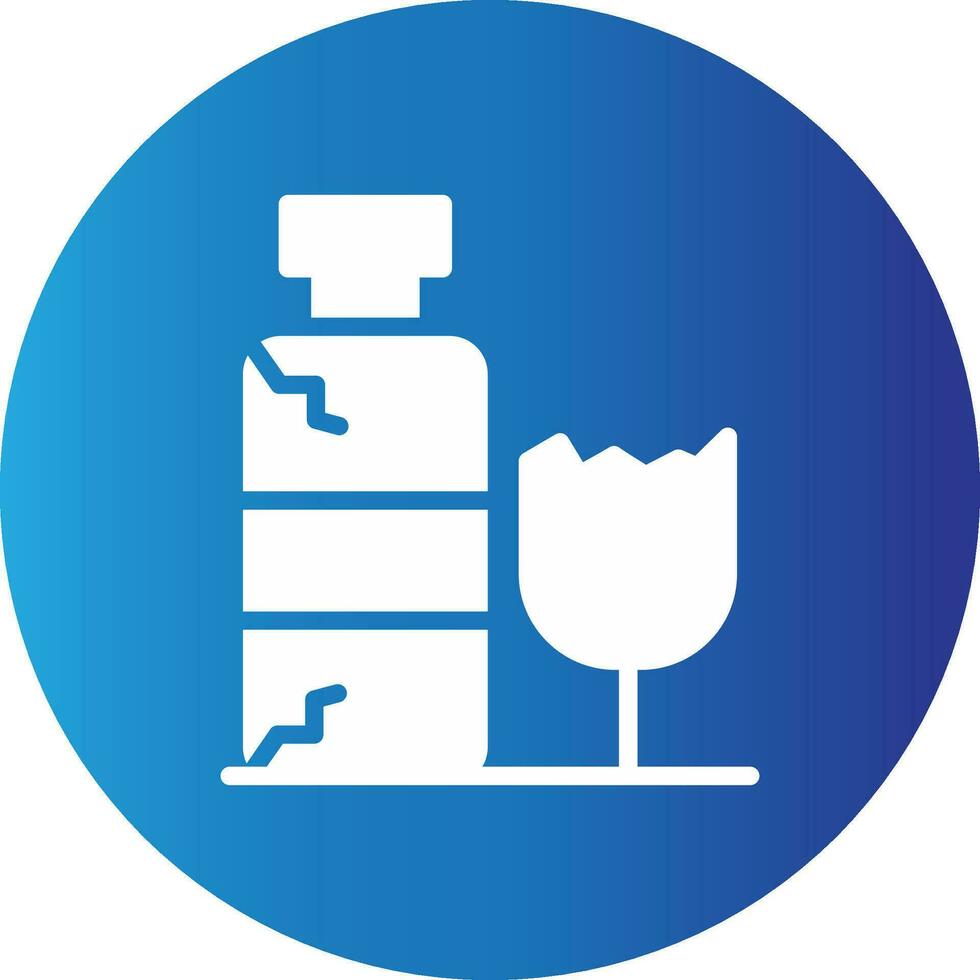 diseño de icono creativo de botella de vidrio vector