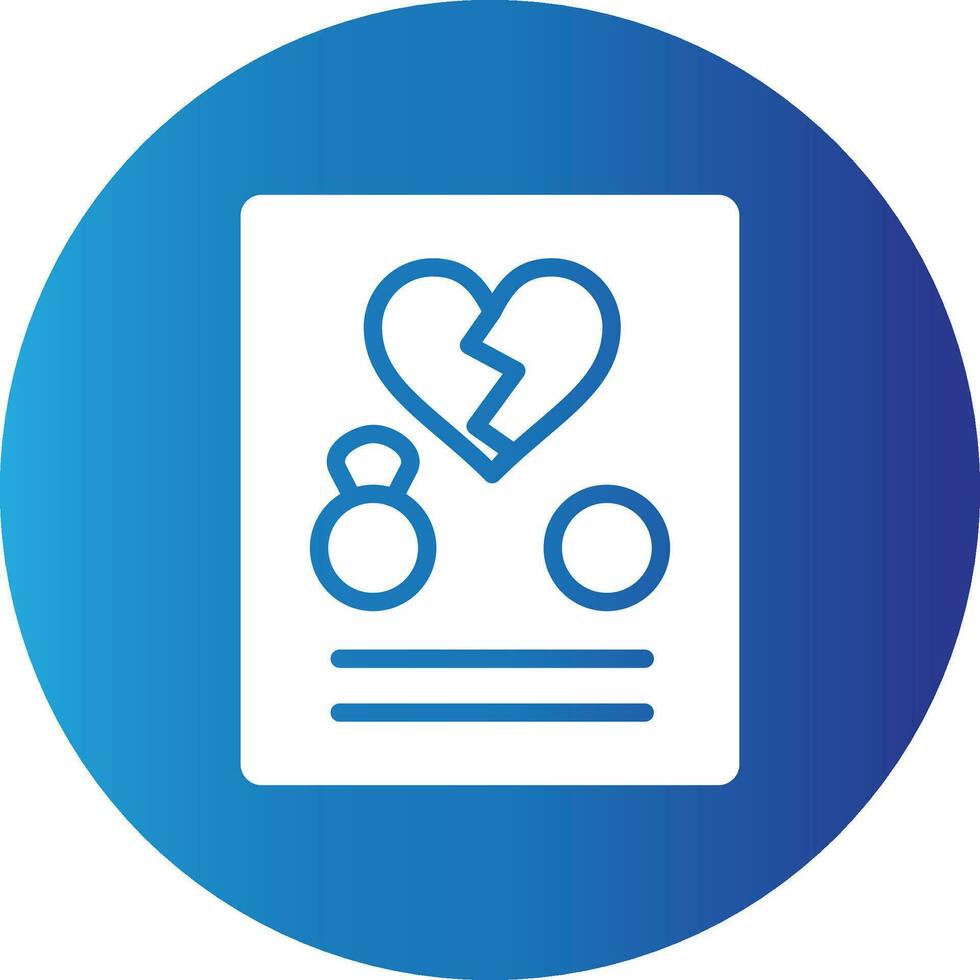 Divorce Creative Icon Design vector