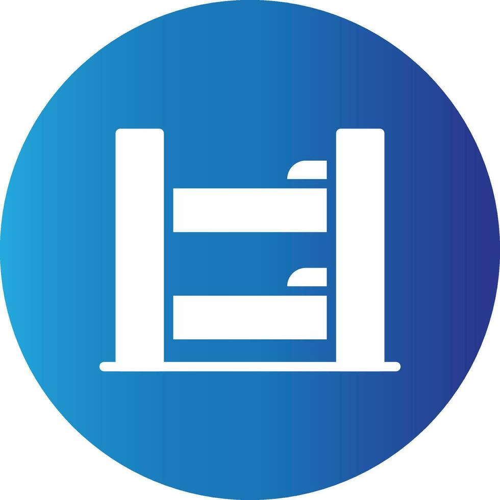 Bunk Bed Creative Icon Design vector