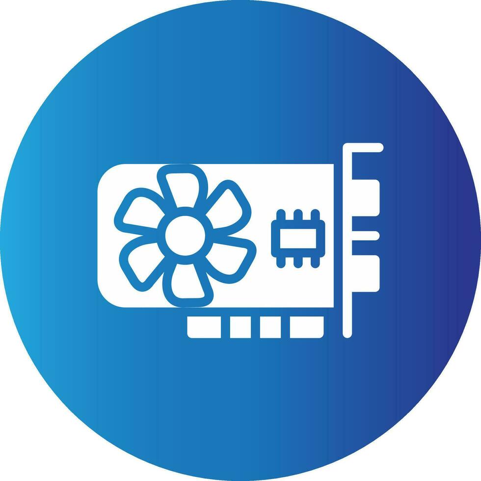 Graphic Card Creative Icon Design vector