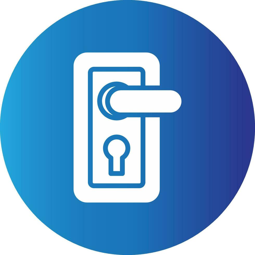 Door Lock Creative Icon Design vector