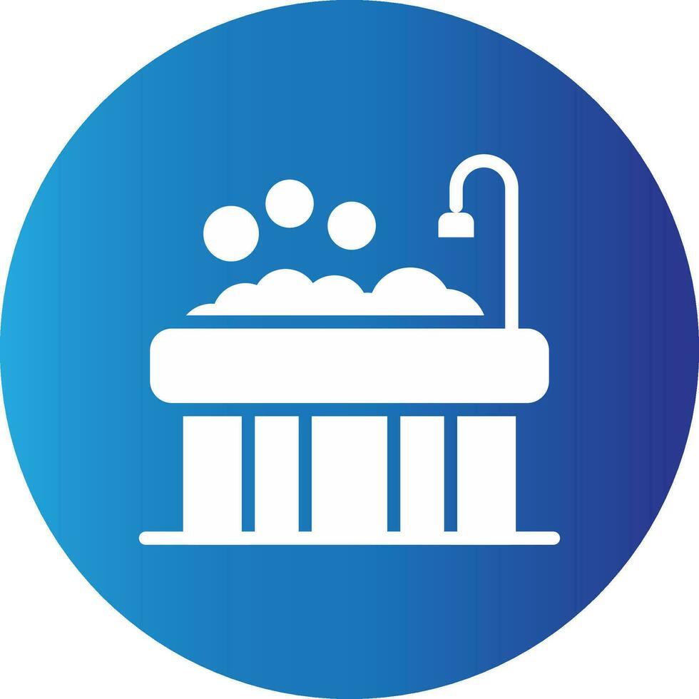 Bathtub Creative Icon Design vector