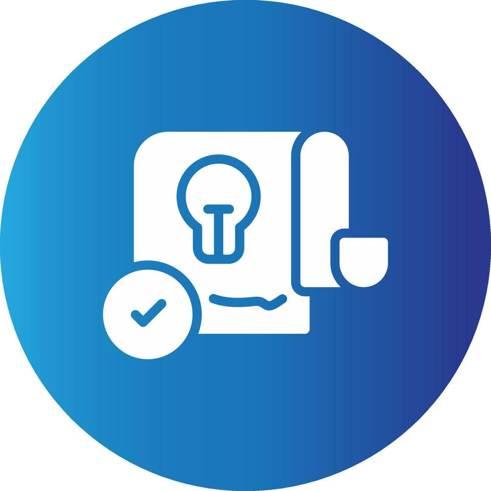 Patent Creative Icon Design vector