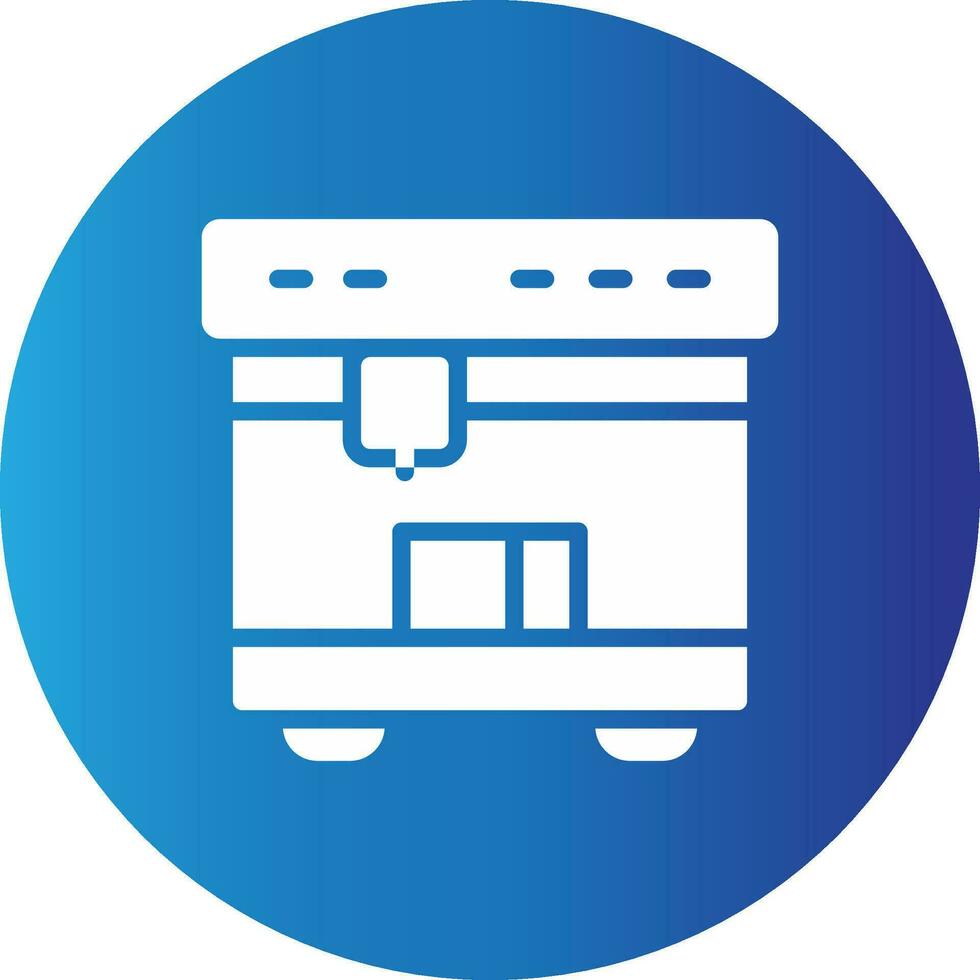 3D Printing Creative Icon Design vector