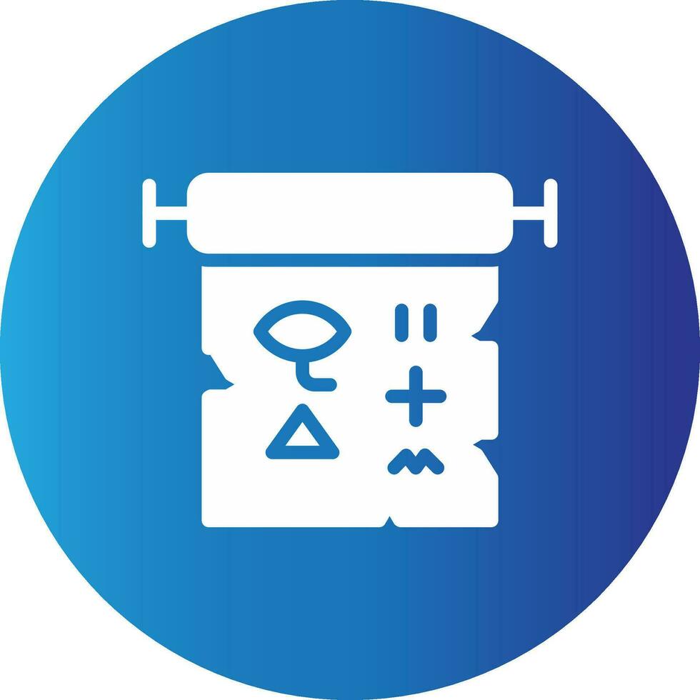 Hieroglyph Creative Icon Design vector