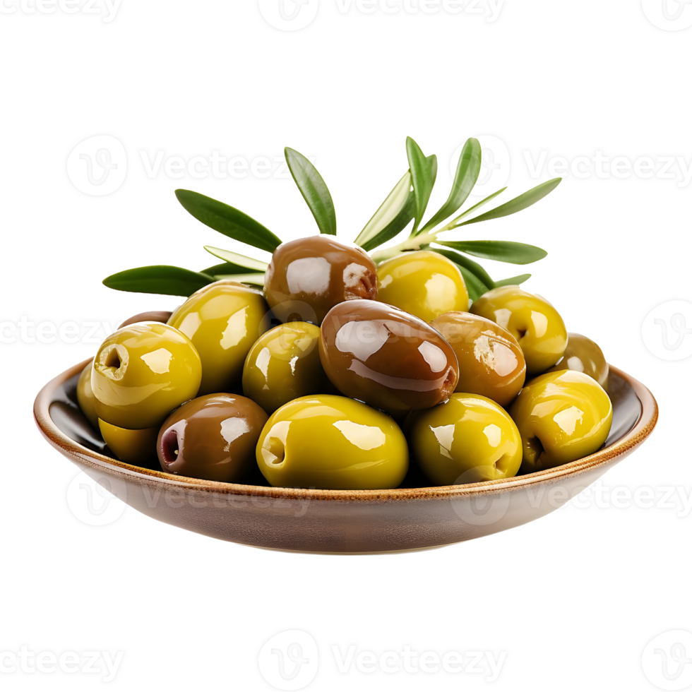 AI generated Olives on Transparent background - Ai Generated png