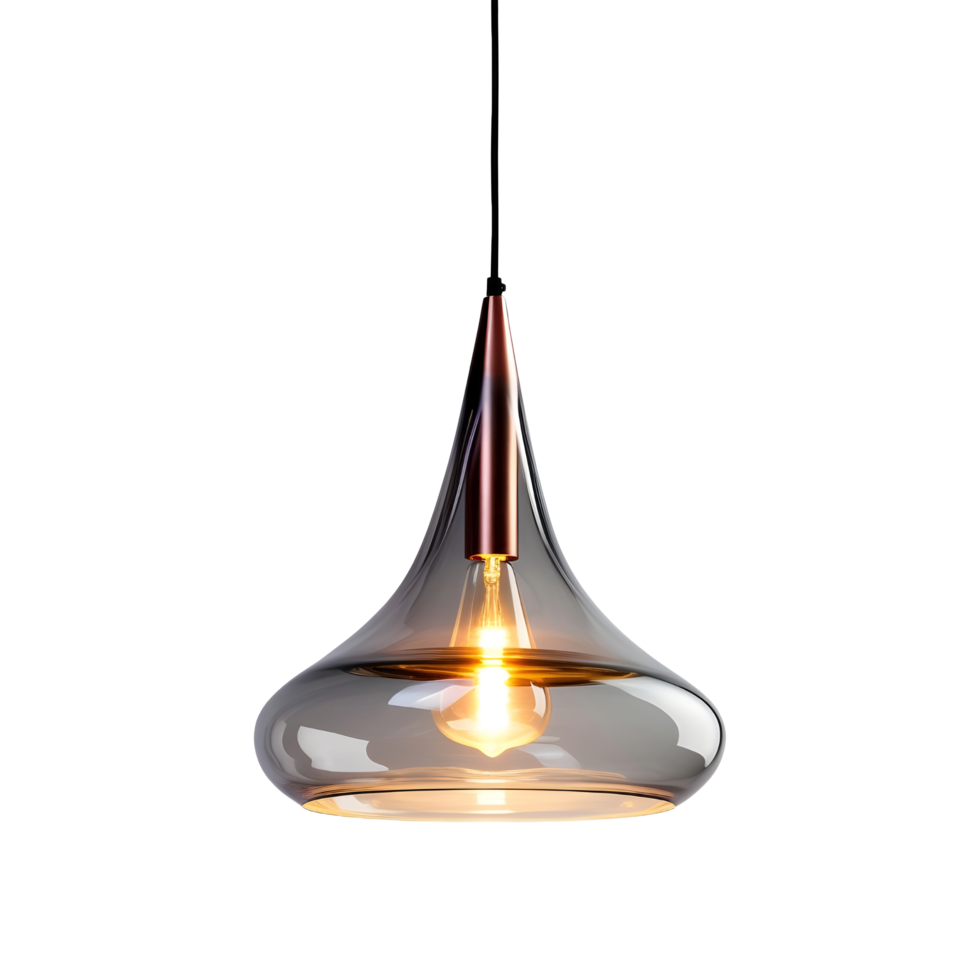 AI generated Wall Hanging Bulb with Cover on Transparent background - Ai Generated png