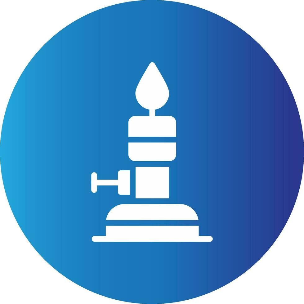 Bunsen Burner Creative Icon Design vector