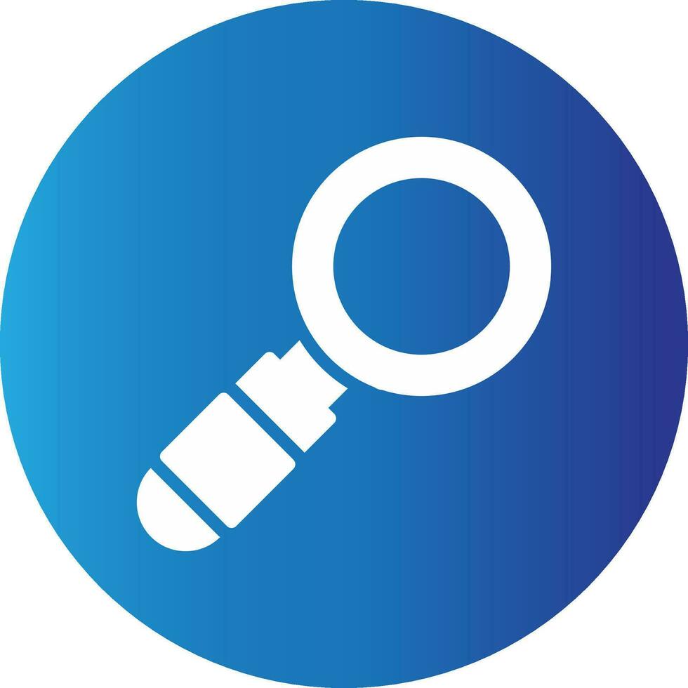 Magnifying Glass Creative Icon Design vector