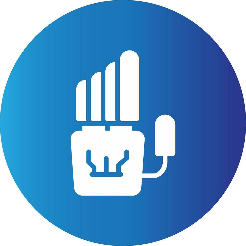 Robot Hand Creative Icon Design vector
