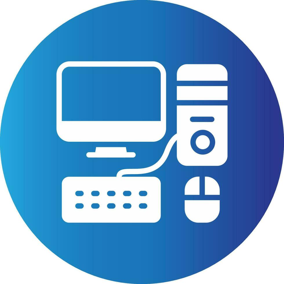 Computer Creative Icon Design vector