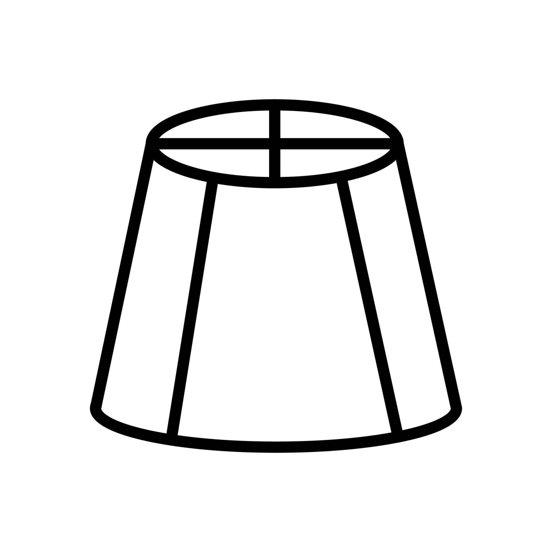 Vector black line icon dessert isolated on white background 36698798
