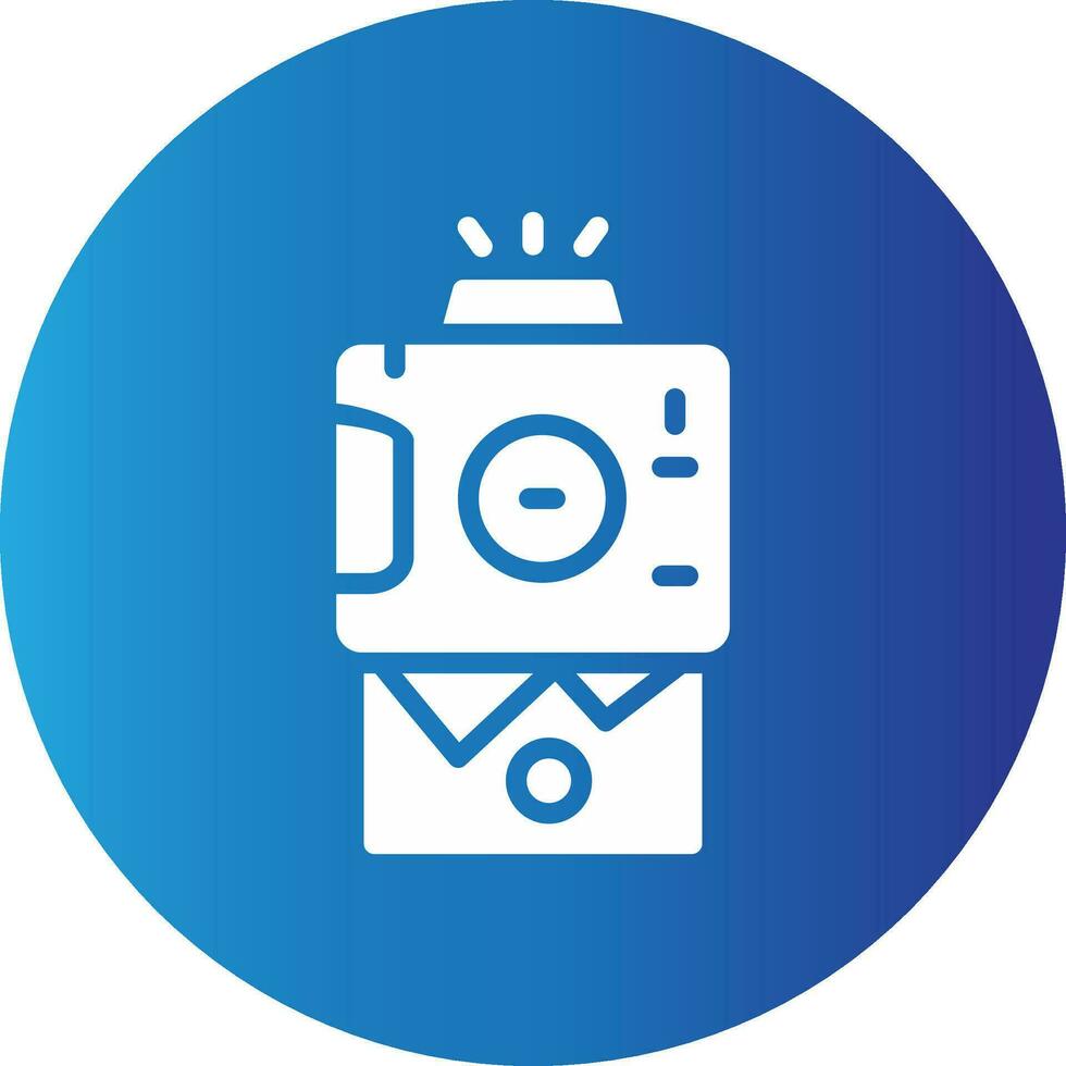 Instant Camera Creative Icon Design vector