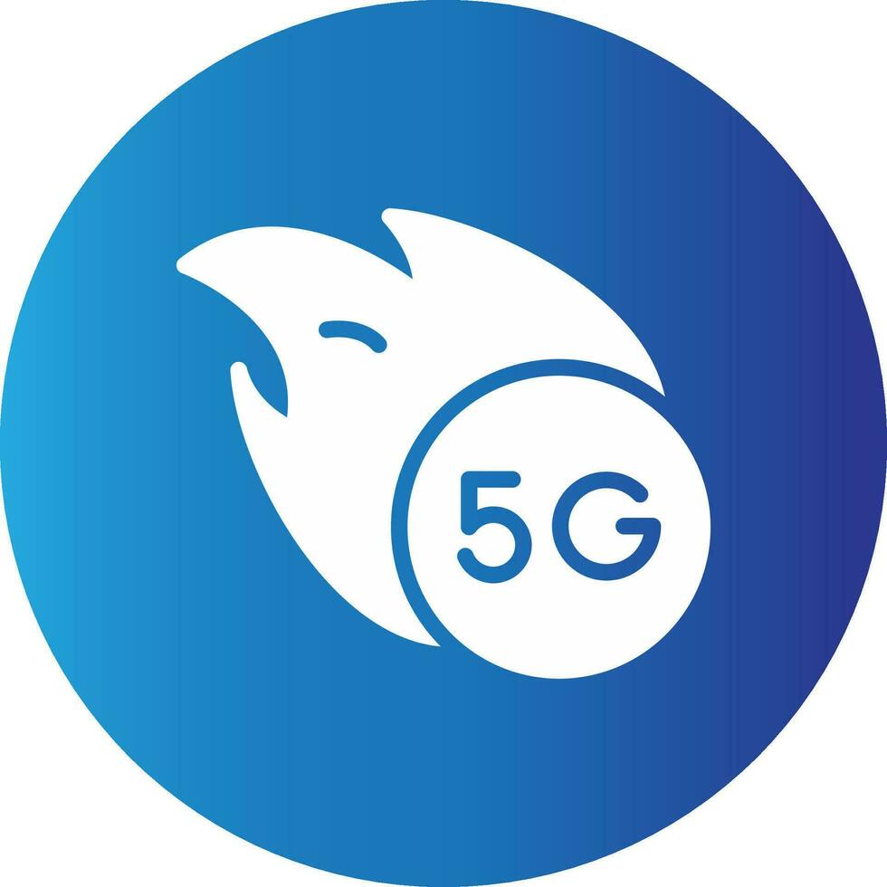5G Creative Icon Design vector