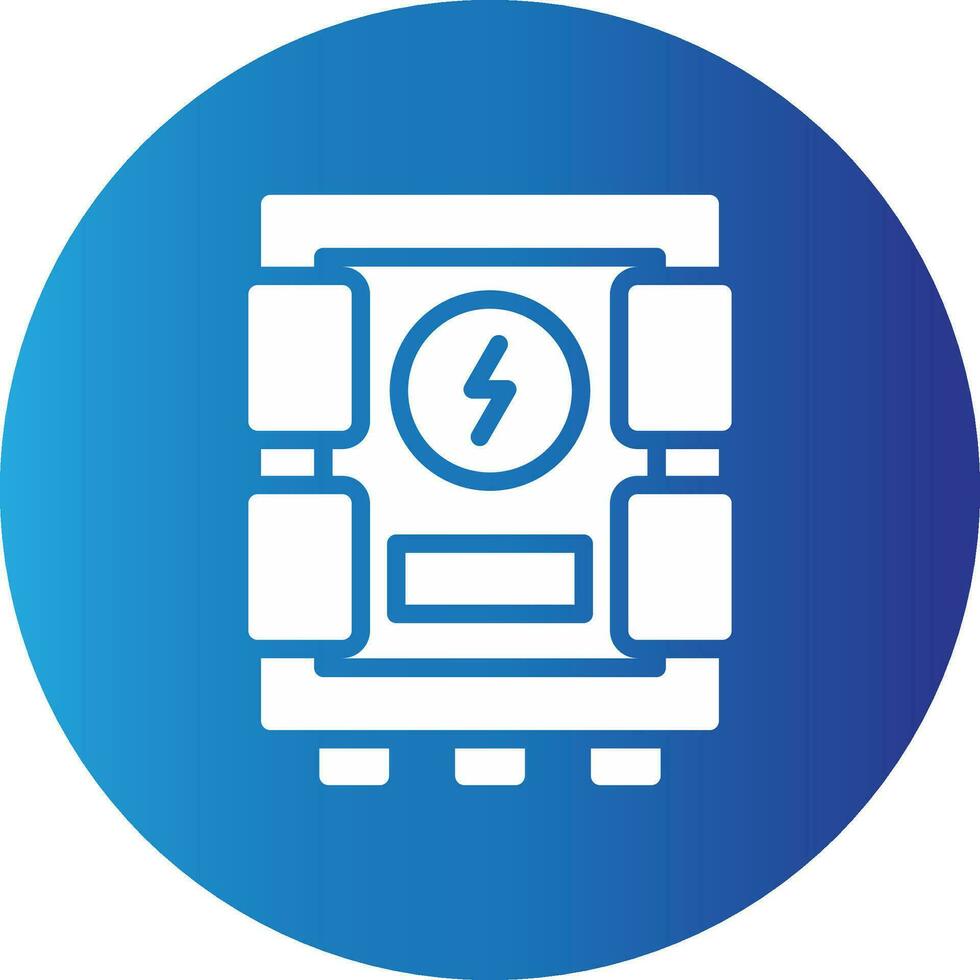 Electrical Panel Creative Icon Design vector