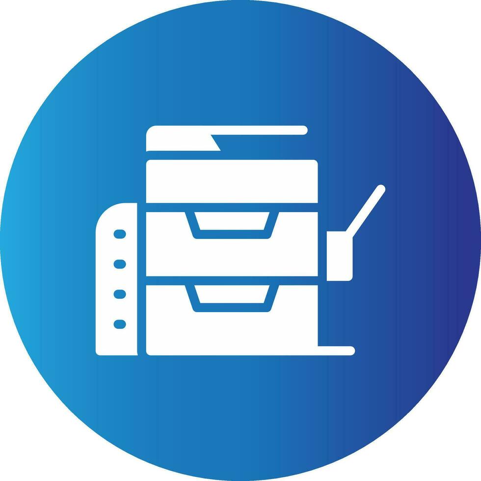 Copy Machine Creative Icon Design vector
