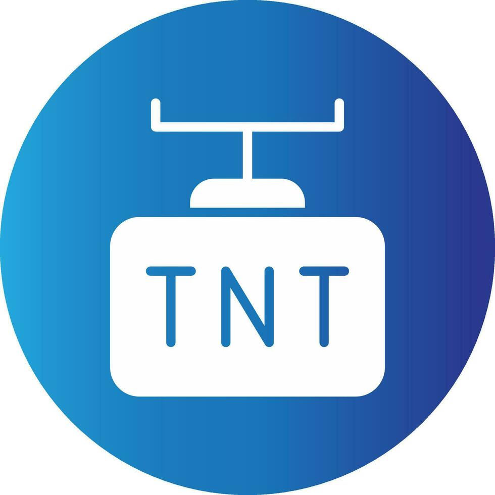 diseño de icono creativo tnt vector