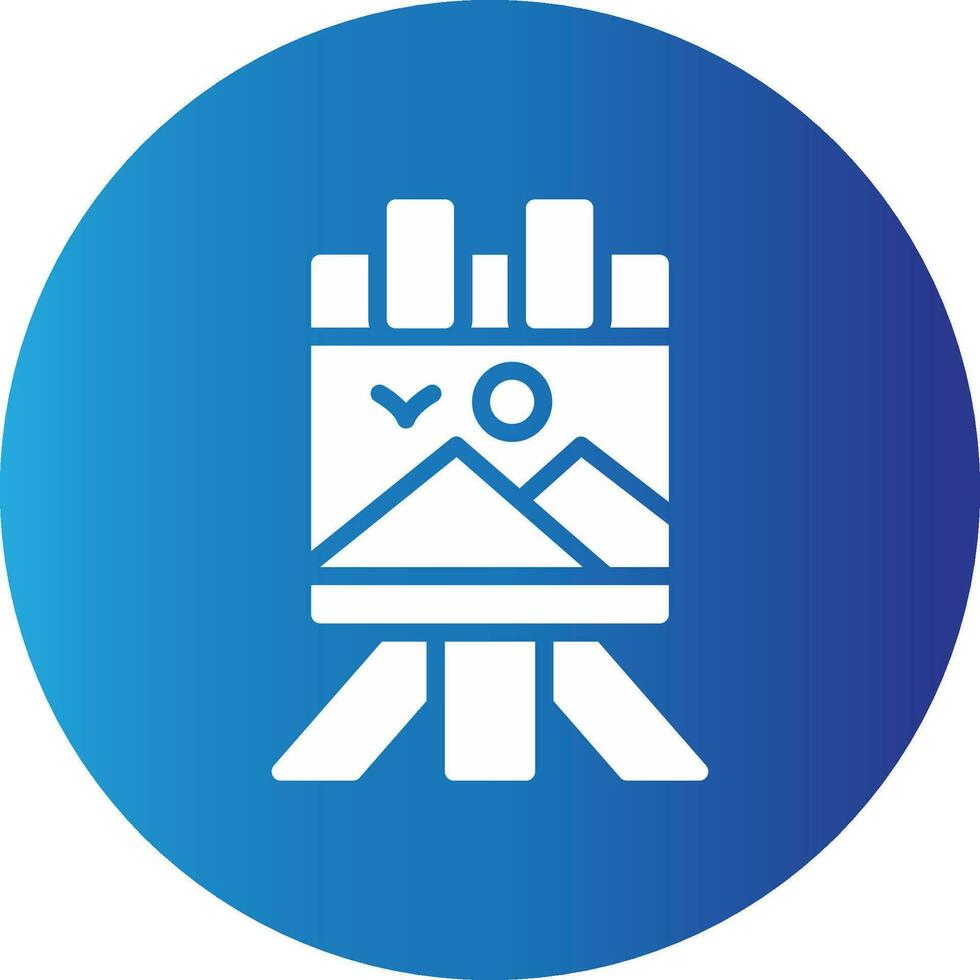 Canvas Creative Icon Design vector