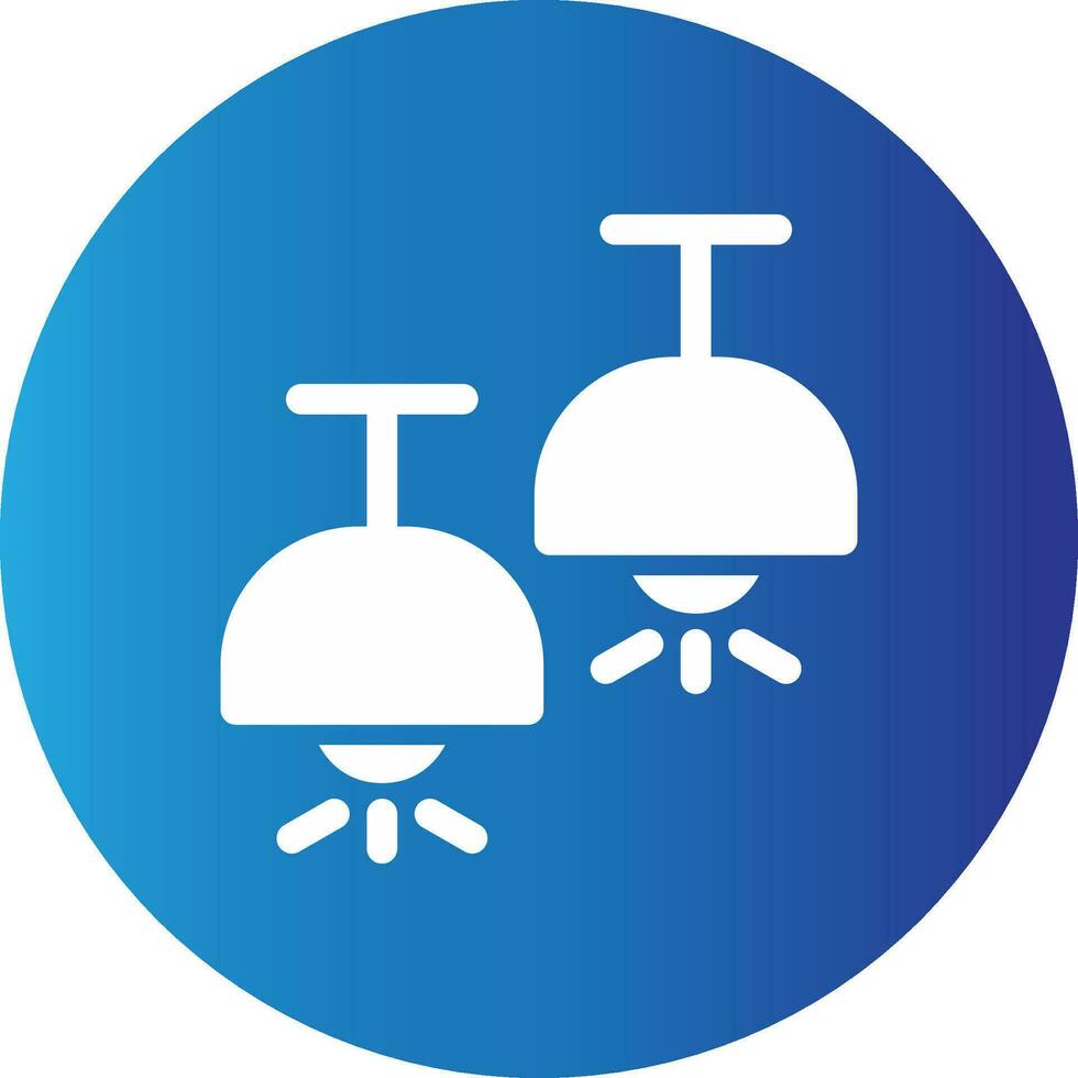 Ceiling Lamp Creative Icon Design vector