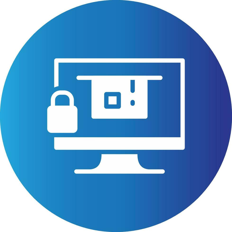 Blocked Creative Icon Design vector