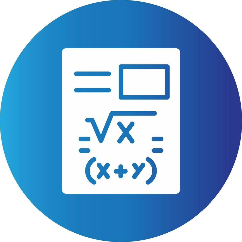 Maths Creative Icon Design vector