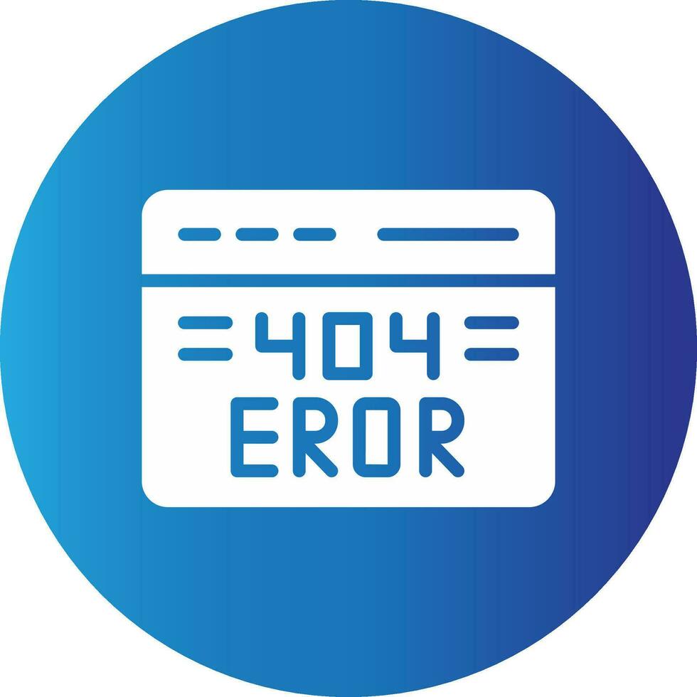 404 Error Creative Icon Design vector