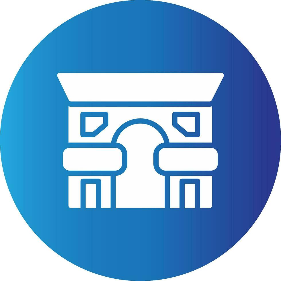 Arc De Triomphe Creative Icon Design vector