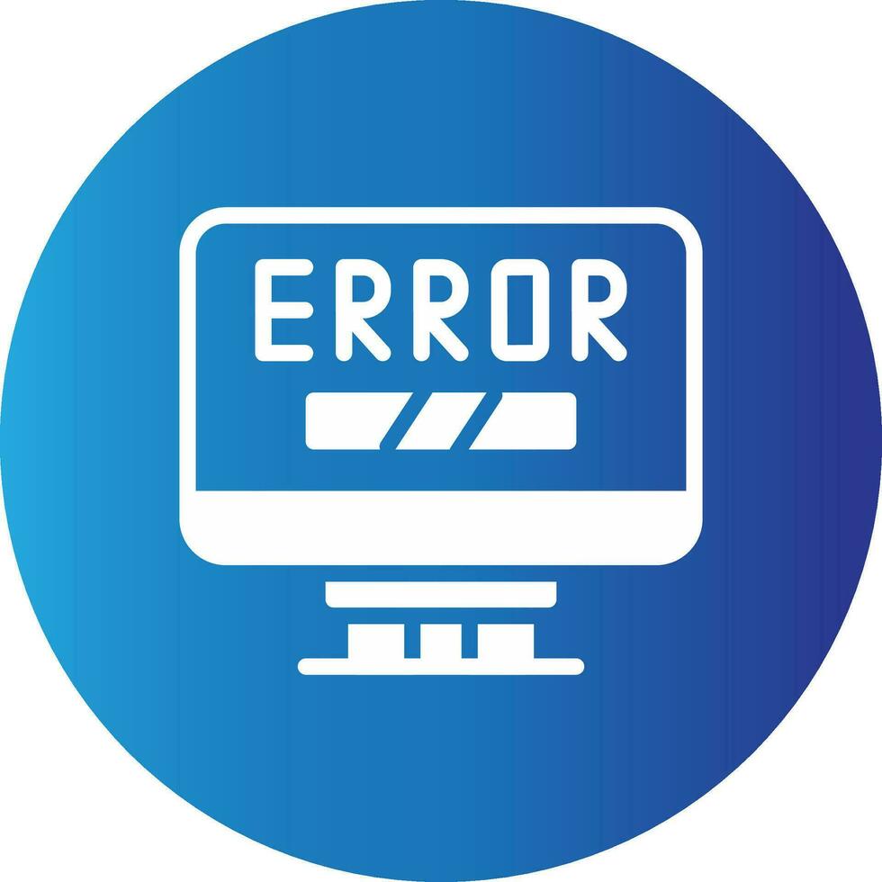 Error Creative Icon Design vector