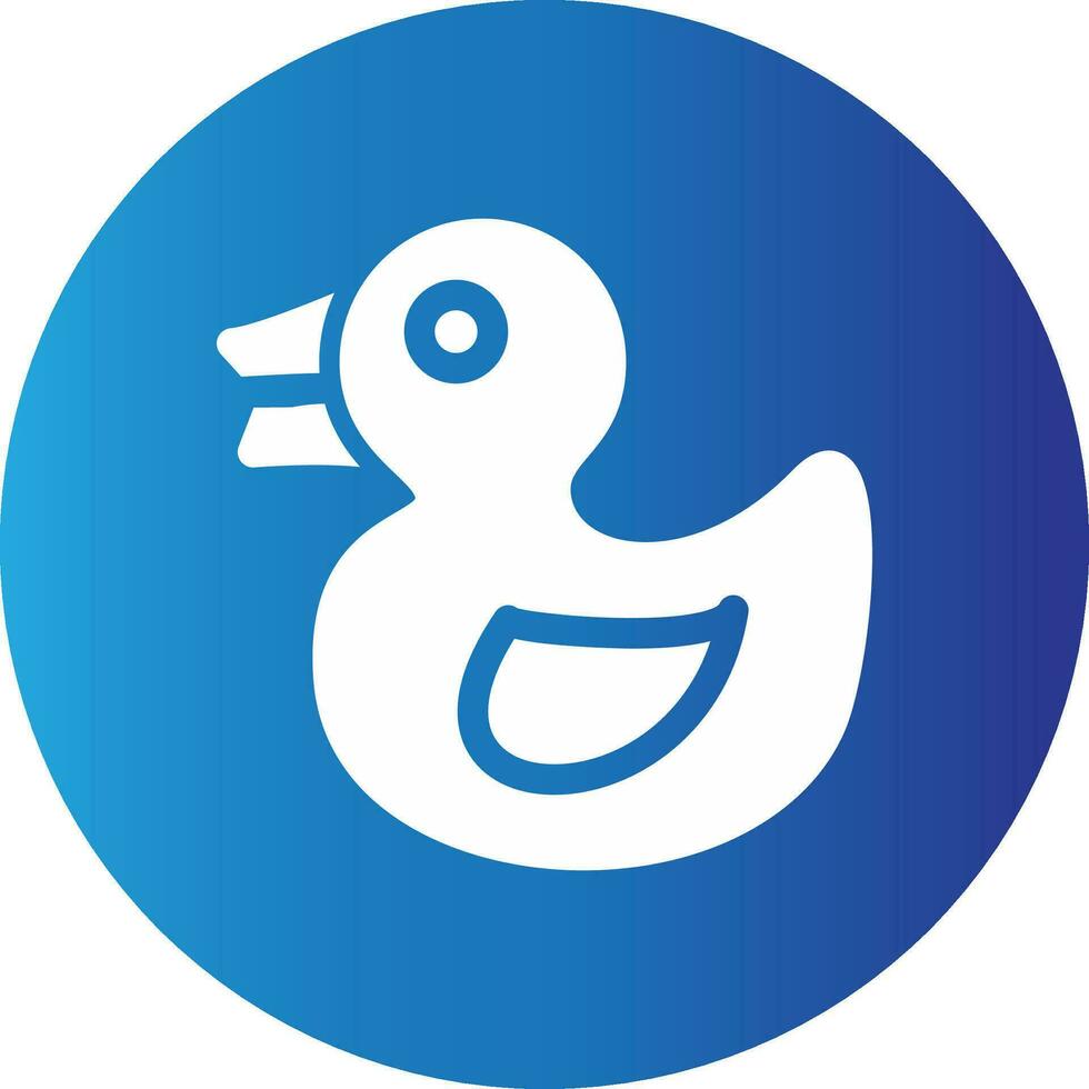 Rubber Duck Creative Icon Design vector