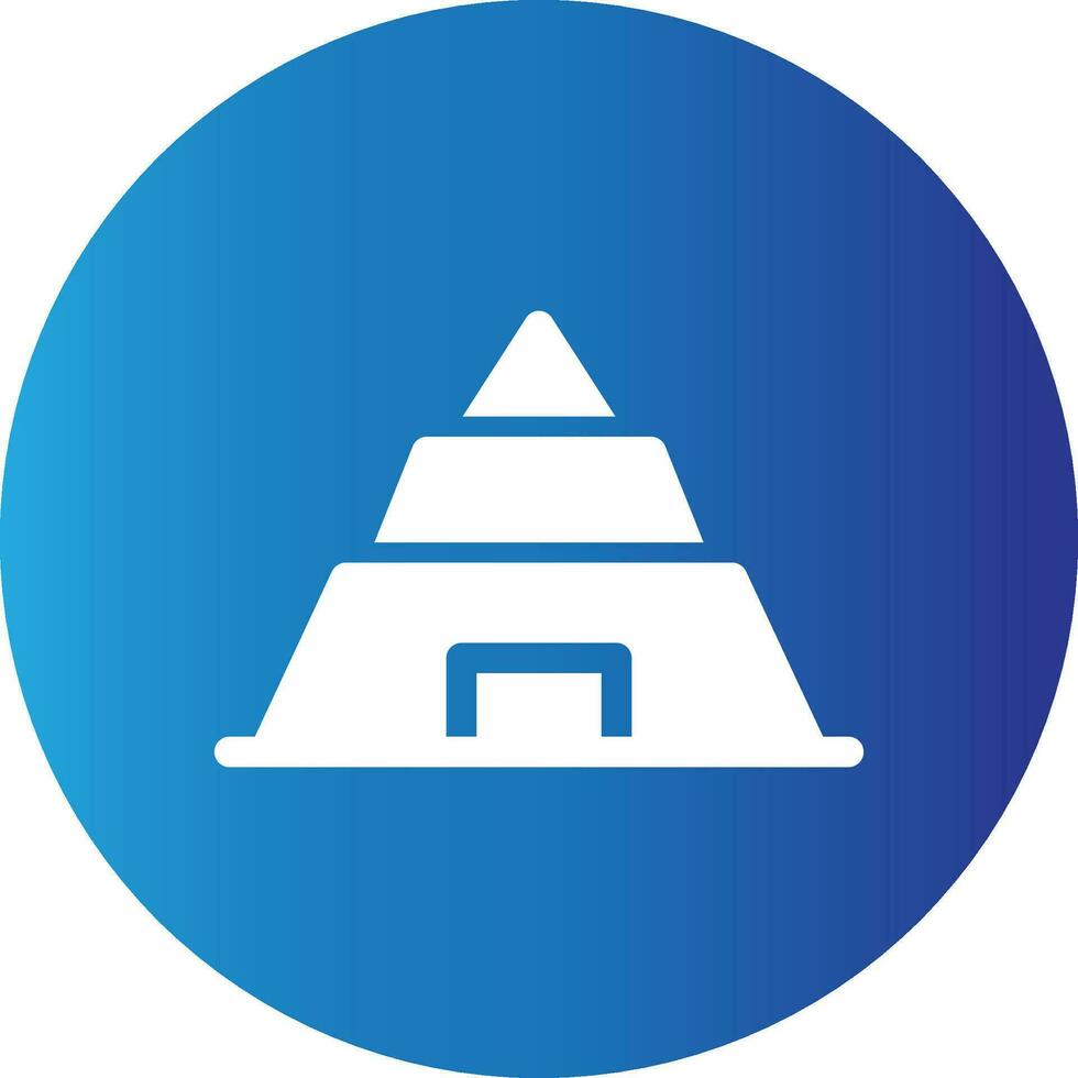 Pyramid Creative Icon Design vector