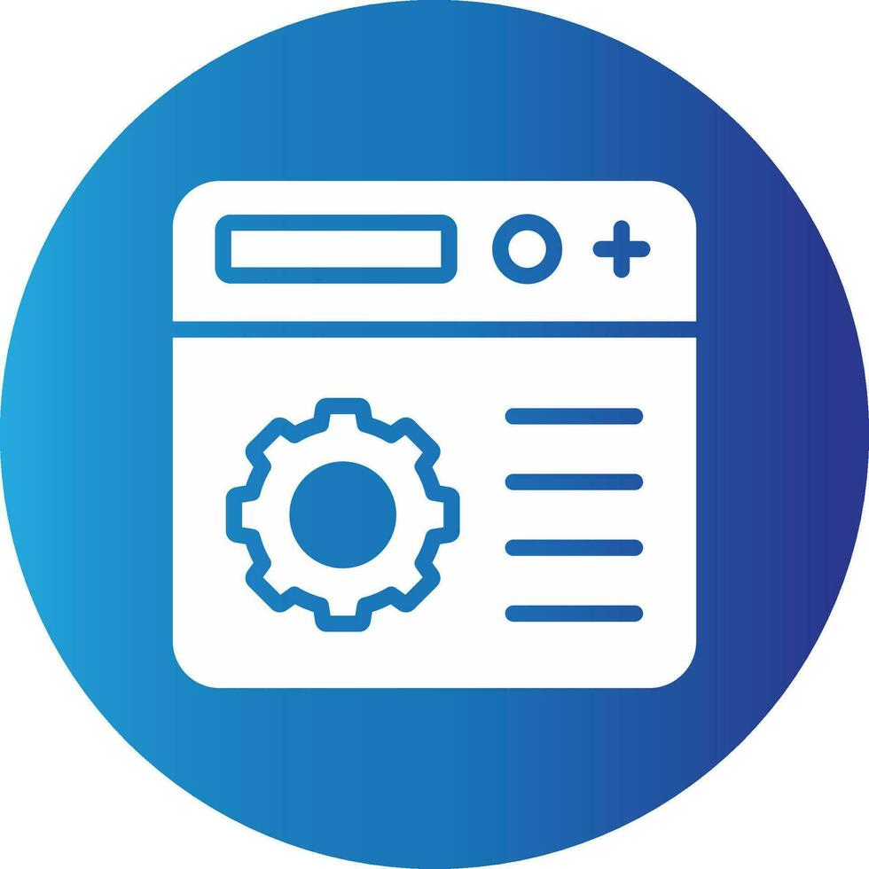 Setting Creative Icon Design vector