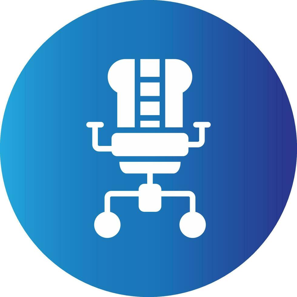 Gaming Chair Creative Icon Design vector