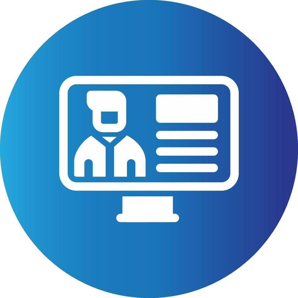 Online Lecture Creative Icon Design vector