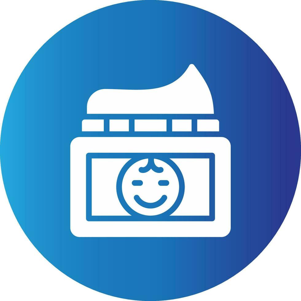 Baby Cream Creative Icon Design vector