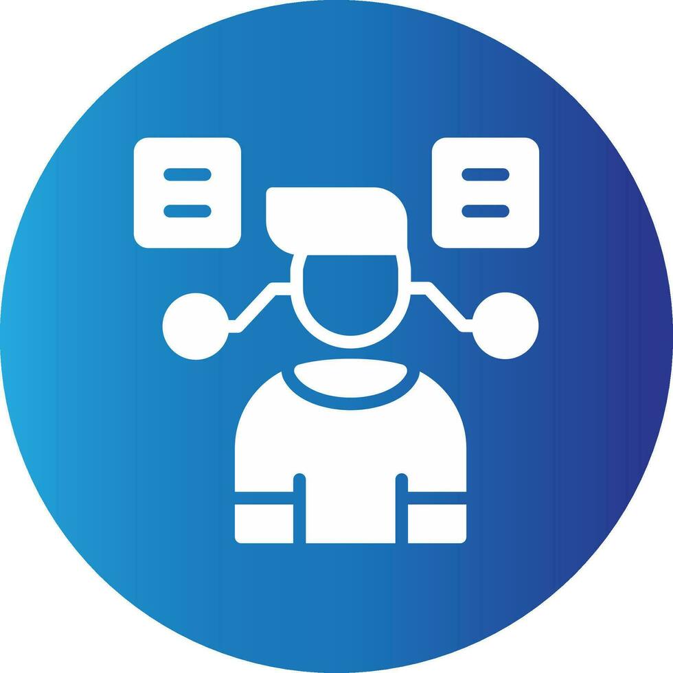 User Predictions Creative Icon Design vector