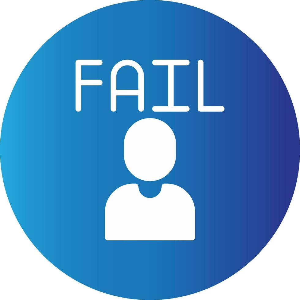 Fail Creative Icon Design vector