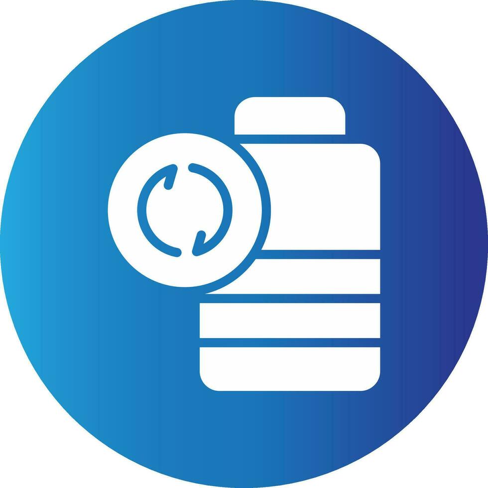 Battery Recyclings Creative Icon Design vector