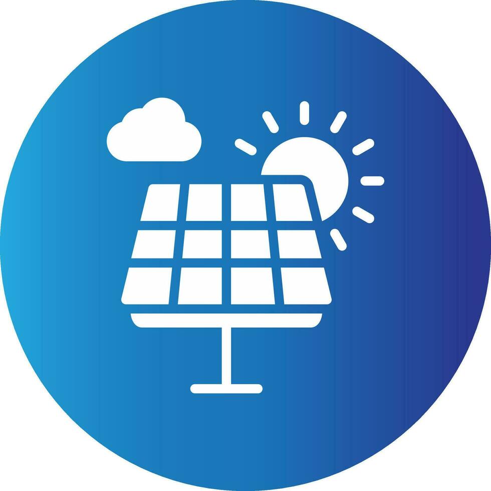 Solar Panel Creative Icon Design vector