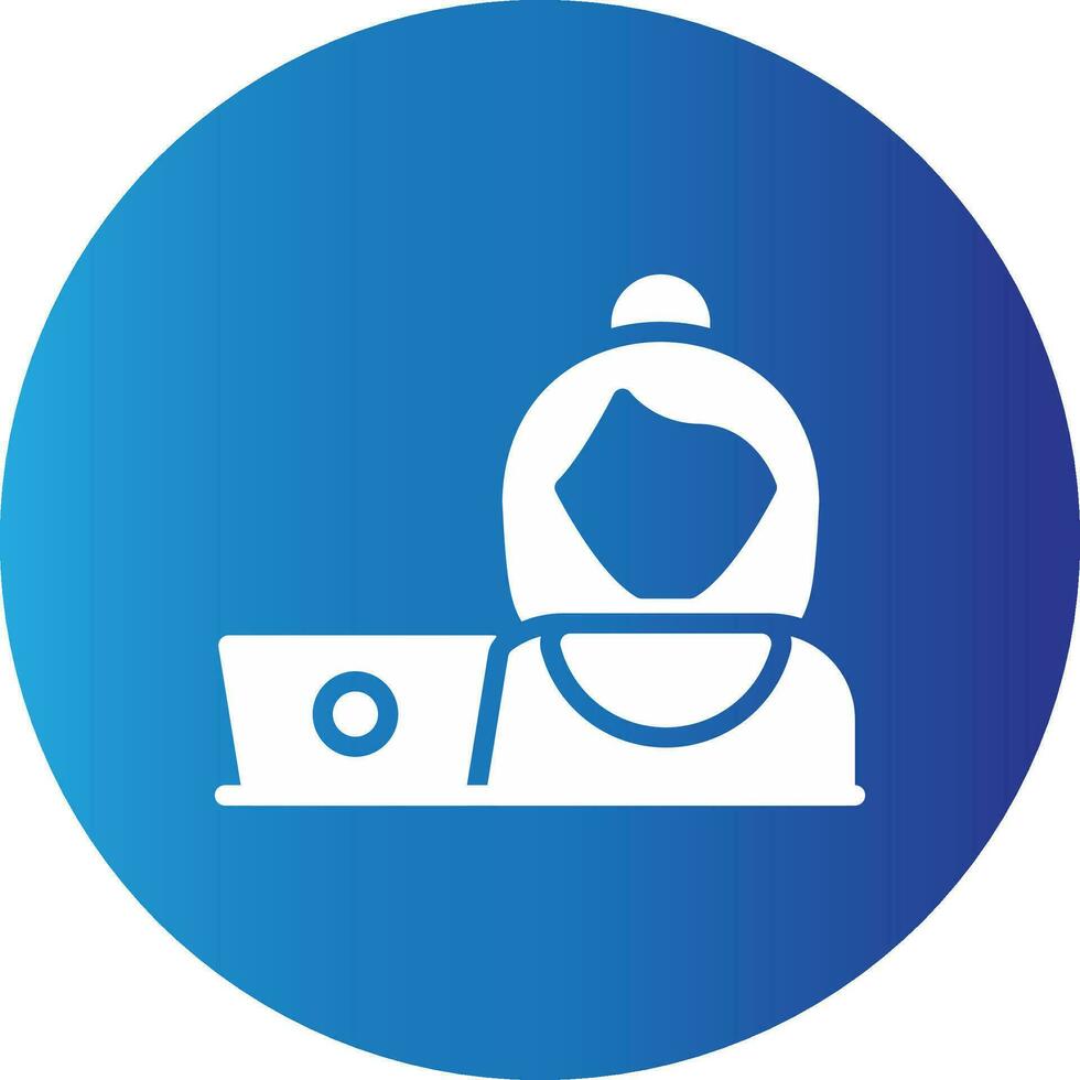 Hard At Work Creative Icon Design vector