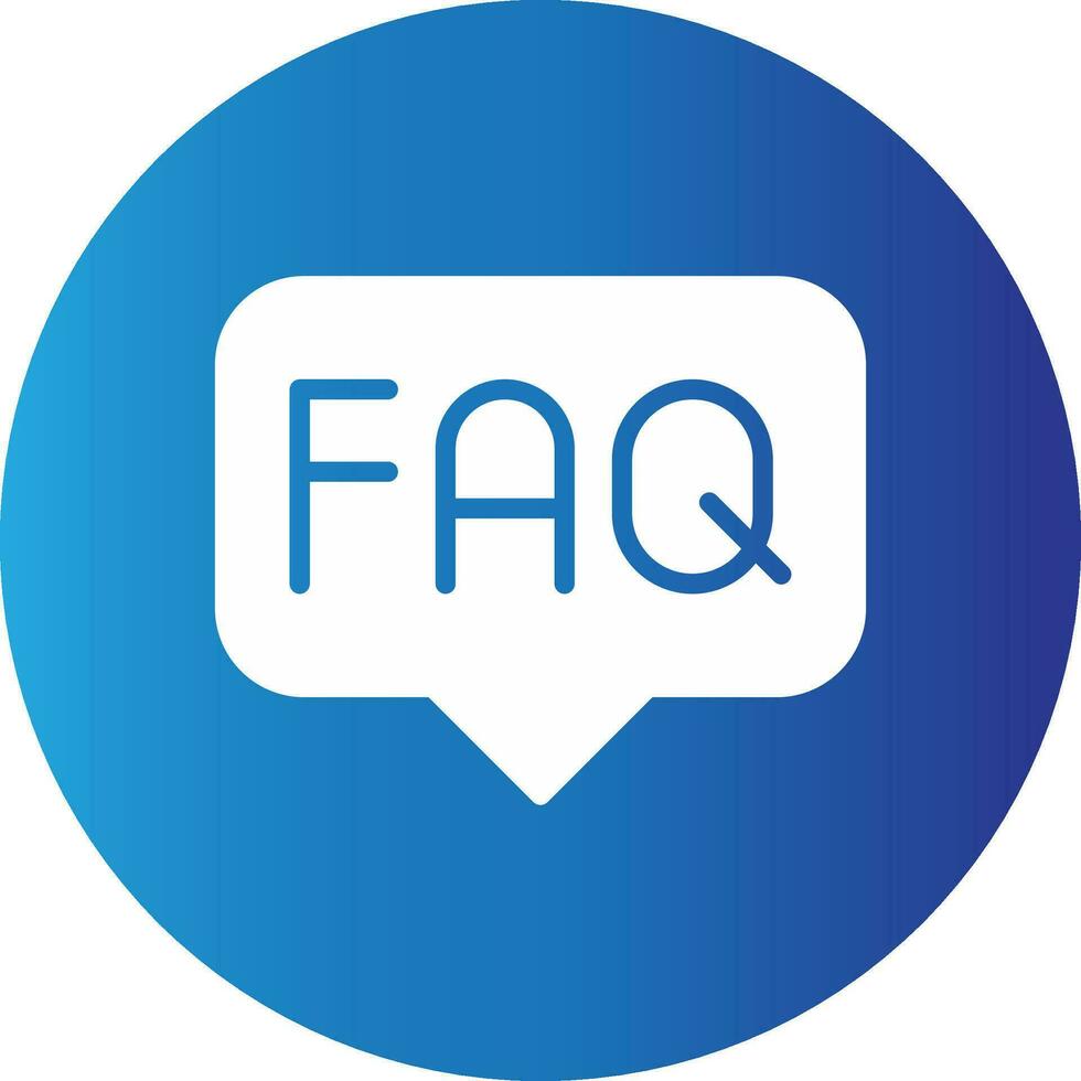 FAQ Creative Icon Design vector