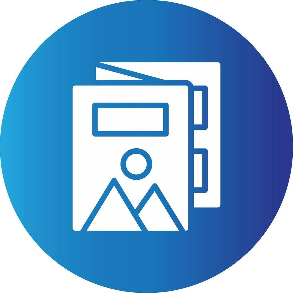 Magazine Creative Icon Design vector