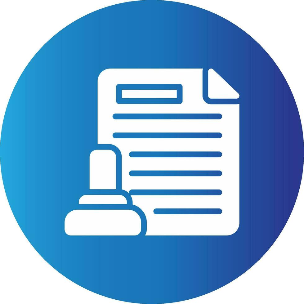 Legal Document Creative Icon Design vector