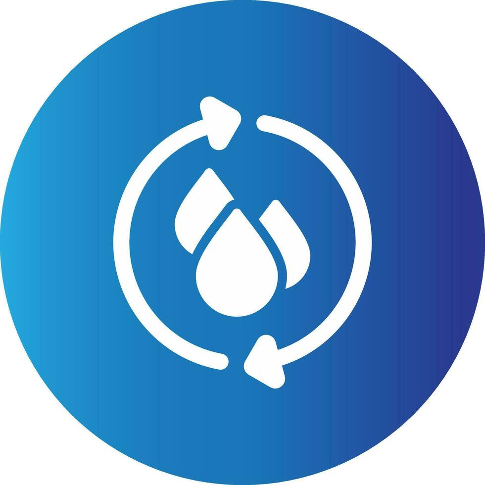 Water Recycle Creative Icon Design vector