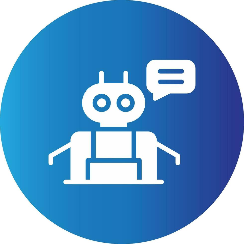 Chatbot Creative Icon Design vector